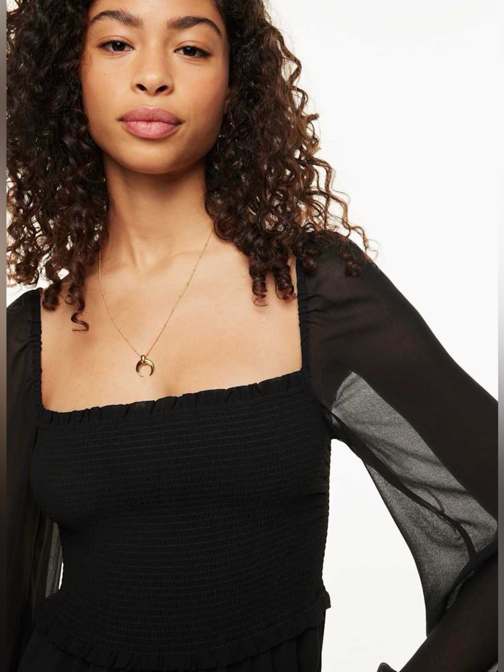 Aritzia Wilfred New Tempest Dress Black - Picture 2 of 16